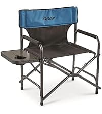 Guide Gear Oversized Extra Large Padded Camping Chair, Portable, Folding, Large Camp Lounge Beach Chairs for Outdoor, Adults, Men and Women, Heavy-Duty 400 Pound Capacity, with Cup Holder Blue