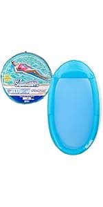 SwimWays Spring Float Premium Hammock Pool Lounger, Inflatable Pool Floats Adult with Fast Inflation for Ages 15 & Up, Sky Blue