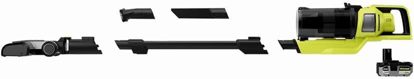 RYOBI 18V ONE+ HP Cordless Brushless Pet Stick Vacuum Kit (Renewed)