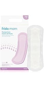 Frida Mom 11pc Postpartum Essentials Kit Gift Set, Hospital Bag Must Haves for New Mom, Includes 4 Disposable Postpartum Underwear, 4 Ice Maxi Pads, Perineal Healing Foam & 24 Pad Liners & Peri Bottle