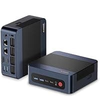 BOSGAME P3 MIX Mini PC, Mini Desktop Computer with AMD Ryzen 5 7640HS (up to 5.0 GHz), 16GB DDR5, 512GB PCIe SSD, 4K Triple Display, USB 4.0, Dual 2.5G LAN & Wi-Fi 6E & BT5.2, for Home, Office, Gaming