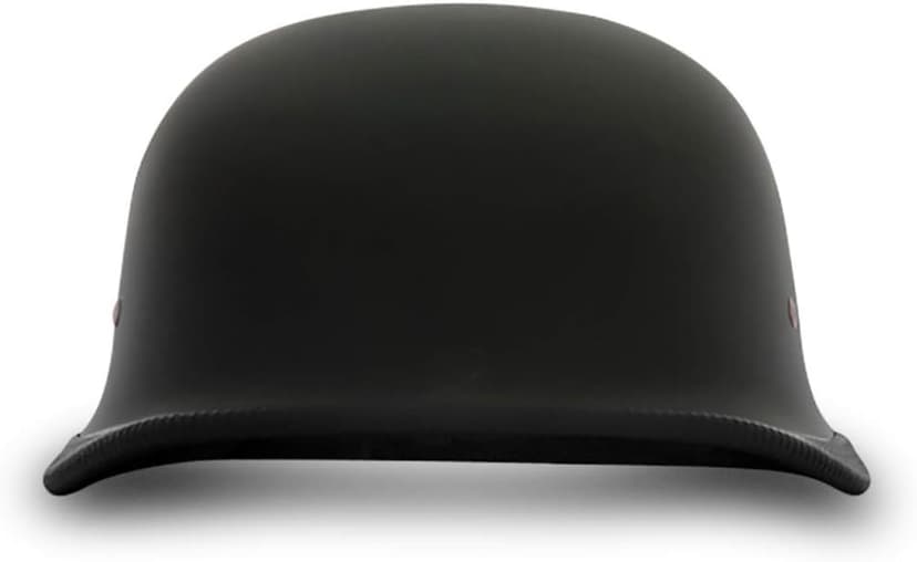 Daytona Helmets German Style Novelty Motorcycle Helmet - Timeless Classic Design, Comfortable Padded Liner, Adjustable Leather Chin Strap- Perfect Biker Accessory for Men & Women