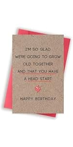 Funny Birthday Card for Wife from Husband, Best Gift for My Wife Birthday, Happy Wife Birthday Gift Ideas for Her, Sweet Birthday Card for Women Her Girlfriend B0DDBDZVLZ