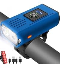 Victoper Bike Light, High Lumens Super Bright Bicycle Lite, 6 Modes USB Rechargeable Bike Headlight Set, Waterproof Safety Bike Frontlight for Road, Mountain, Night Riding B0B4JCX6YN