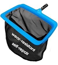 Pool Skimmer Net with Self-Repair Fine Nylon Mesh Bag, Pool Leaf Rake for Above Ground Pools & In-ground Pools, Pool Nets for Cleaning - Original Series(No Pole)
