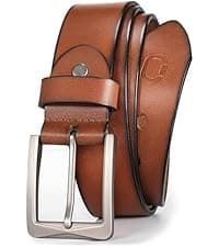 CHAOREN Mens Belts Leather - 35mm Genuine Leather Belt for Jeans - Men Gift for Casual Dress