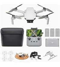 DJI Mini 3 (DJI RC), Lightweight 3x Mechanical Gimbal Drones with Camera for Adults 4K, 38-min Flight Time, up to 32800ft (10km) Video Transmission, Vertical Shooting, GPS Auto Return Integrated