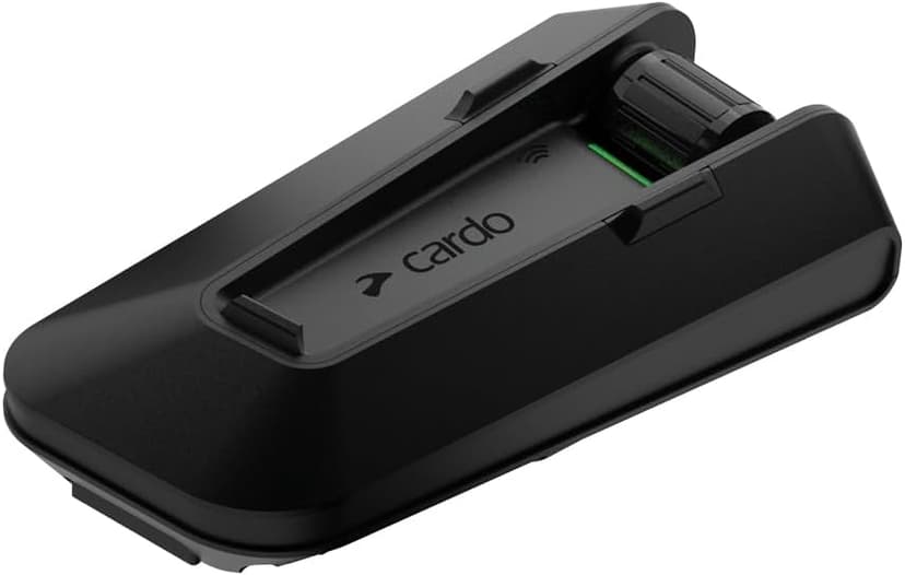 Cardo PACKTALK PRO Motorcycle Helmet Communication System Intercom, Crash Detection, Auto On/Off, Air Mount, 45mm Speakers, Single Pack