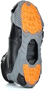 Winter Walking Low-Pro Ice Cleat, Heavy-Duty Industrial Grade Traction Aid for Walking on Snow and Ice (1 Pair)