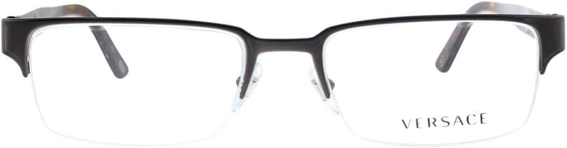 Versace VE 1184 1269 Brushed Brown Metal Rectangle Eyeglasses 53mm