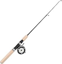Fockety Ice Fishing Rod and Reel Combo, 29.5 inch Ultralight Spinning Ice Fishing Combos, High Visibility Ice Fishing Pole Ice Fishing Gear for Walleye, Perch, Panfish and Trout