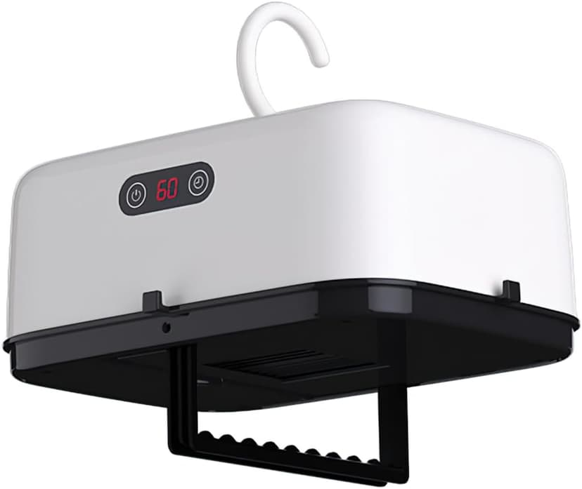 Portable Electric Clothes Dryer, Foldable Baby Garment Drying Rack with 3 Speed Settings, Travel-Friendly Hanging Wardrobe Dryer with Digital Display