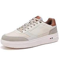 ANALEAF Mens Casual Oxfords Fashion Sneakers Soft Comfortable Lace-Up Dress Shoes