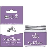 Earth Mama Organic Nipple Butter™ | Nipple Cream Safe for Breastfeeding | Postpartum Essentials for Nursing | Non Lanolin Nipple Cream, 2-Fluid Ounce