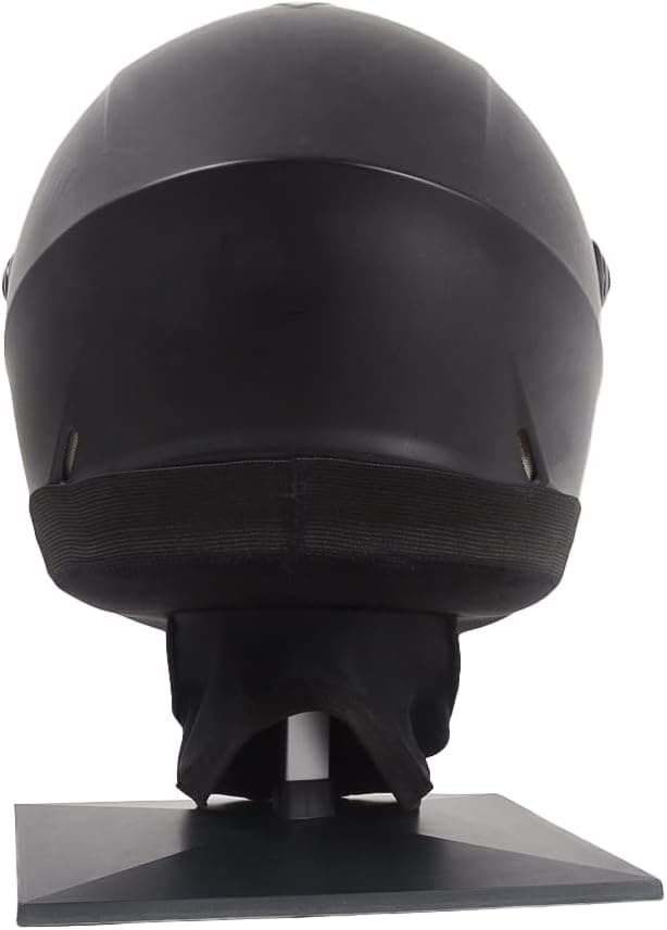 MOTO4U Motorcycle Helmet Skirt Wrap-Around Helmet Bib Wind & Rain Bib Helmet Warm Bib Detachable Long Type