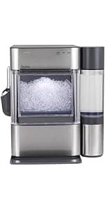 GE Profile Opal 2.0 Ultra Nugget Ice Maker with .75 Gallon Side Tank and Scale Inhibiting Filter, Scoop Included, 38 lbs in 24 Hours, Pellet Ice Machine with WiFi & Smart Connected, Stainless Steel