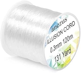 Anezus Fishing Wire for Hanging, Clear Fishing Line Invisible String Strong Monofilament Line for Hanging Decorations and Crafts