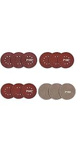 MYTOL Drywall Sander, 7.2A Electric Drywall Sander with Vacuum Dust Collection, LED Light, 6 Variable Speed Digital Display 900-1800RPM, Foldable & Extendable Handle (GREY)