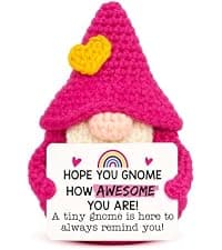Funny Crochet Gnomes for Mother Mama Mommy Christmas Stocking Stuffers, Cute Mothers Day Gnome Gift from Son Kids, I Love You Mom Birthday Gifts from Daughter - Gifts for Mom Christmas B0F5HSJGL7