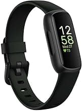 Fitbit Inspire 3 Fitness Tracker – Advanced Health Insights with Stress Management, Workout Intensity & Sleep Tracking, 24/7 Heart Rate, Includes Small and Large Classic Bands - Midnight Zen/Black