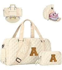 Girl Gifts, Kids Overnight Bag, Birthday Gifts for Women Daughter Sister Friends 8 9 10 11 12 13 14 15 16 17 18 Year Old Girl Duffle Bag Teen Girl Gifts Trendy Stuff Initial Travel Weekender Dance Bag B0DT6QHCXW