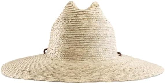 HUK Mens Crushable Straw Hat, Packable Wide Brim Fishing & Beach Hat for Men, Natural, One Size