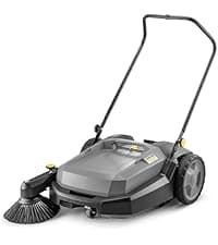 Kärcher Walk Behind Outdoor Push Sweeper S 4 Twin for Workshops, Warehouses or Garages - 5X Faster Than a Push Broom, 5.25 Gallon Capacity, 26.8" Sweeping Width