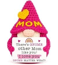 Funny Crochet Gnomes for Mother Mama Mommy Christmas Stocking Stuffers, Cute Mothers Day Gnome Gift from Son Kids, I Love You Mom Birthday Gifts from Daughter - Gifts for Mom Christmas B0F5HSJGL7