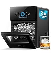EUHOMY Nugget Ice Maker Countertop, 44Lbs/24H Sonic Ice Maker Machine, Self-Cleaning Pellet Ice Makers with Ice Scoop&Basket, Countertop Pebble Ice Maker for Home/Kitchen/Office