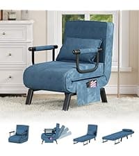 TYBOATLE Accent Chairs Set of 2, Faux Leather Chairs, Mid Century Modern Comfy Living Room Chairs, Cozy Office Reading Chair, Reception Armchairs for Living Room, Waiting Room, Bedroom (Blue)