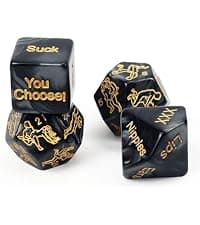Food Dice Stocking Stuffers for Men Women Kids Adults Date Night Dice Couples Gifts for Him Her Anniversary Christmas Birthday Wedding Gifts for Men Women Him Her Boyfriend Girlfriend Husband