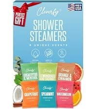 Cleverfy Shower Steamers Aromatherapy for Women and Men – Self-Care Shower Bombs for Stress Relief and Relaxation – 6 Tablets