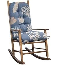 1 Pack Patio Chair Cushion, Rocking Chair Cushion Overstuffed Seat Back Cushion Pad for Outdoor Indoor, Navy Blue
