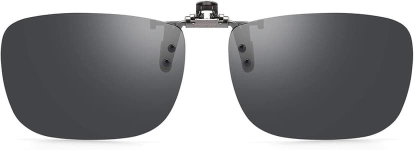 CAXMAN Polarized Clip On Sunglasses Over Prescription Glasses for Men Women UV Protection