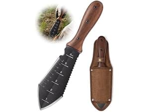 Rust-Resistant Steel Garden Tool Sets for Women, Men, Durable, Ergonomic Wooden Handle, Idea for Planting Work Grenebo Heavy Duty Gardening Tools with Handbag, Gardening Gifts for Women B09F9C3KFS
