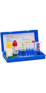 WWD POOL Swimming Pool Spa Water Chemical Test Kit for Chlorine and Ph Test (2 Way Test Kit)