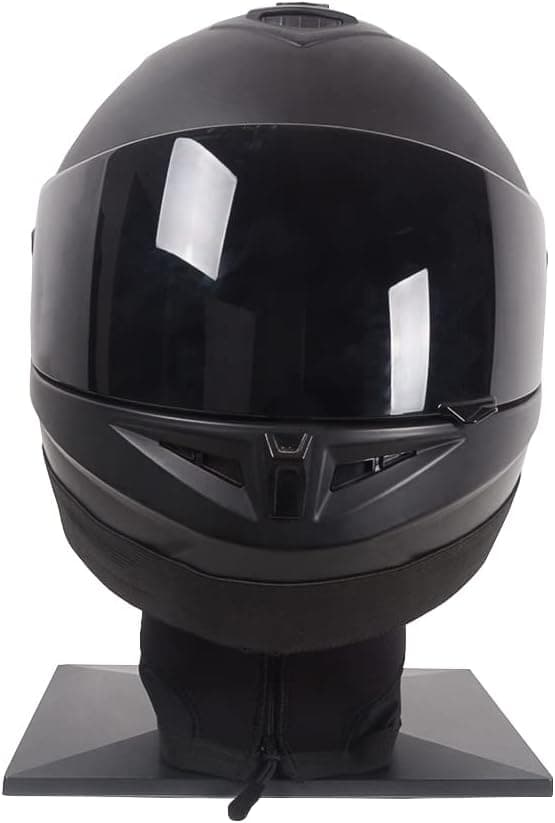 MOTO4U Motorcycle Helmet Skirt Wrap-Around Helmet Bib Wind & Rain Bib Helmet Warm Bib Detachable Long Type