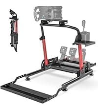 ARES WING Racing Simulator Cockpit with Monitor Mount and Seat, Formula and GT Sim Racing Cockpit Compatible with Fanatec, Thrustmaster, Logitech, Moza Racing Games on PS5, PS4, Xbox and PC