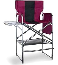 Zero Gravity Chair Oversized Padded Recliner with Adjustable Headrest & Cup Holder - 600D Oxford Folding Lounge Chair for Outdoor Camping, Patio, Poolside (Brown & Blue)