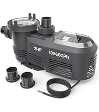 Aquastrong In/Above Ground Pool Pump High Flow Self Primming Swimming Pool Pump,Black