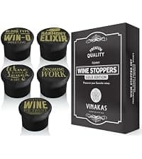 Funny Silicone Wine Stopper Set – Must-Have Wine Accessories & Perfect Wine Gifts for Women & Men – Airtight & Reusable