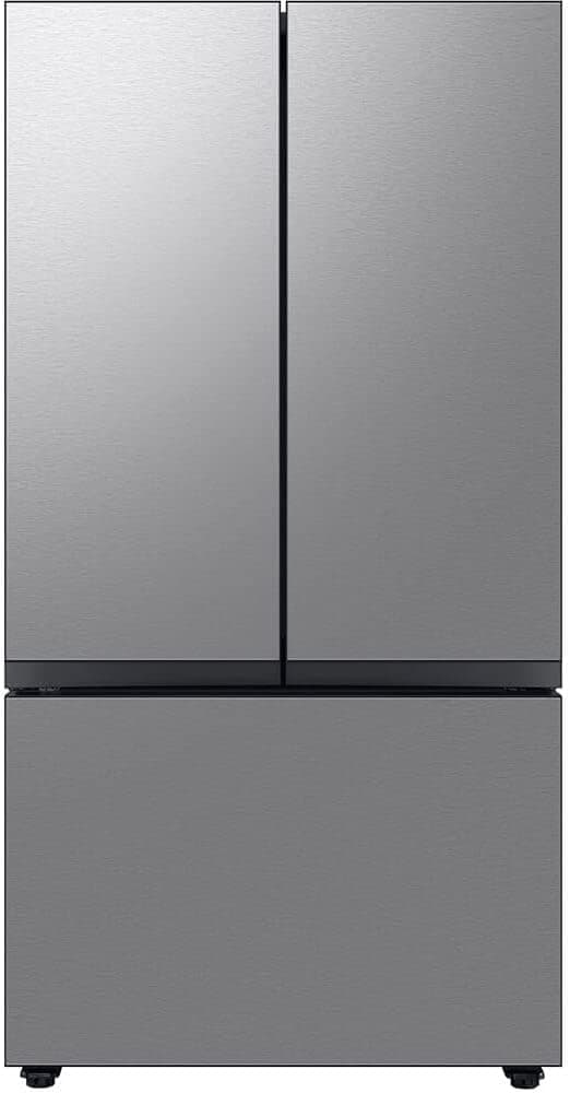 Samsung 24 Cu. Ft. Bespoke Counter Depth 3-Door French Door Refrigerator with AutoFill Water Pitcher, Stainless Steel, RF24BB6200QLAA