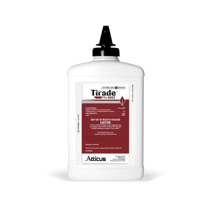Atticus Tirade 1% Cyfluthrin Dust Insecticide (1.25 lb) - Ready-to-Use Insect Killer - Indoor and Outdoor Control of Ants, Bees, Wasps, Hornets, Cockroaches and Many Other pests