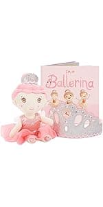 Tickle & Main Everybunny Prays Bunny Plush & Musical Prayer Toy for Christening Gifts for Girls - Pink, 7 in - Baby Dedication & Baptism Gifts for Girls with Illustrated Board Book