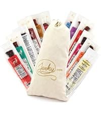 Jerky.com Gift Bag for Men | 26 Piece Meat Sticks Gift Basket with Beef Sticks, Pork, Turkey, Ham & Cheese Sticks | High Protein Snack Variety Pack | Gluten-Free Jerky Gifts for Men | Birthday Gift Basket for Him