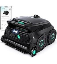 WYBOT C1 Cordless Robotic Pool Cleaner, 4-in-1 Pool Vacuum for Inground Pools & Above Ground Pool Up to 150 Mins Runtime, Power Suction with Smart Navigation & APP Control (Lake Green)