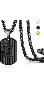 DuoDiner 18+2" Cross Necklace for Men Boys Christian Confirmation Gifts B0B96PLBQQ
