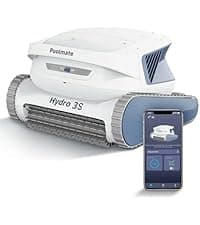 2025 Chasing Hydro 3 Robotic Pool Cleaner for Inground/Above Ground Pools, 150W Cordless Pool Vacuum, Max 200min Runtime, 4.1L Filter Basket, Auto Waterline/Wall Cleaning, Max 1076 sq.ft Coverage