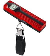 travel inspira Digital Luggage Scale – Portable Hanging Suitcase Weight Scale for Travel, 110 lb Capacity, Backlit LCD Display, Prevents Airport Overweight Fees, Battery Included B07QFTGGYF