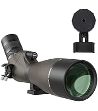 SVBONY SV28 Spotting Scopes with Tripod, Angled 25-75x70mm Spotter Scope with Phone Adapter, Waterproof Fogproof Spotting Scope for Bird Watching, Target Shooting, Wildlife Viewing